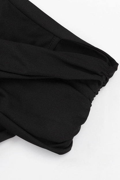 Twisted-front Drop Shoulder Tops
