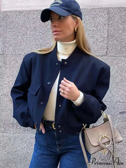 ADANNA Elegant BOMBER JACKET