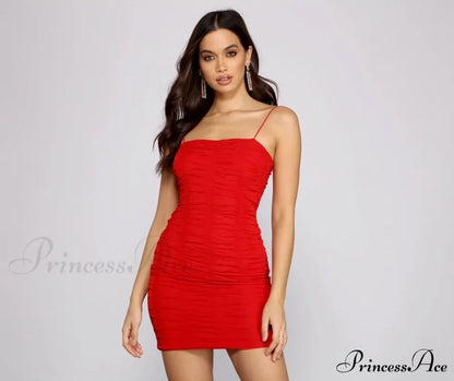 All About That Charming Mesh Mini Dress