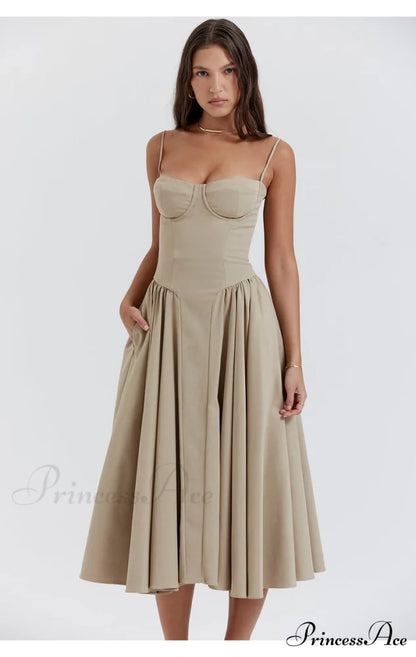 Aurora Midi/Maxi Stylish Bustier Corset Dress