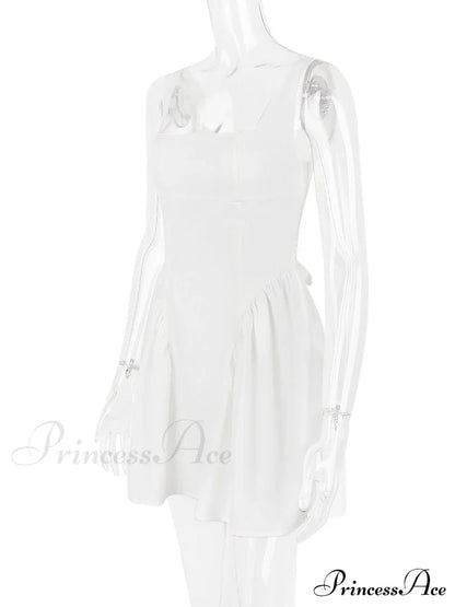 Backless Bow Stylish Mini Dress