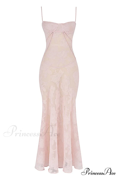 Blush of Elegance Charming Lace Maxi Dress