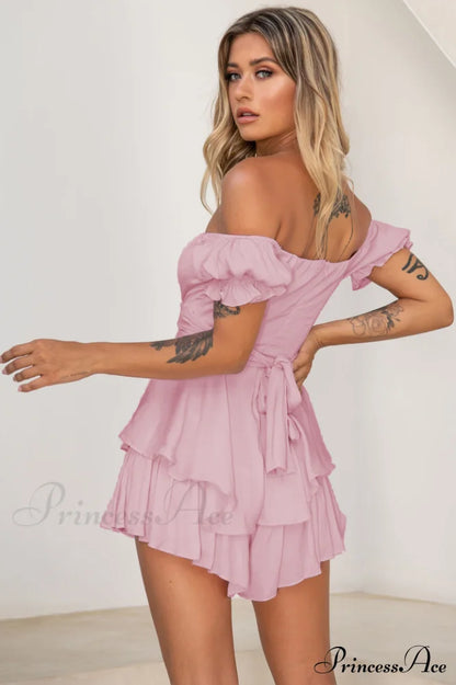Boho Off Stylish Shoulder Romper