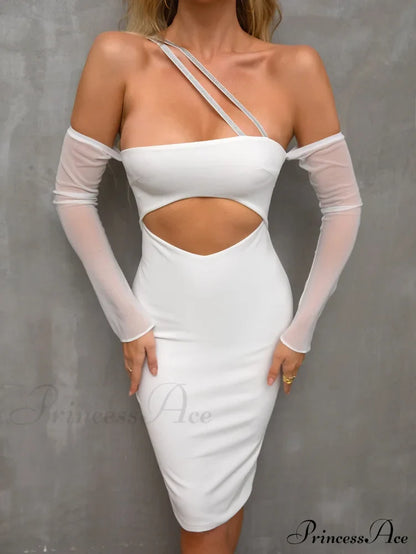 Boning Solid Halter Trendy Tie Satin Dress