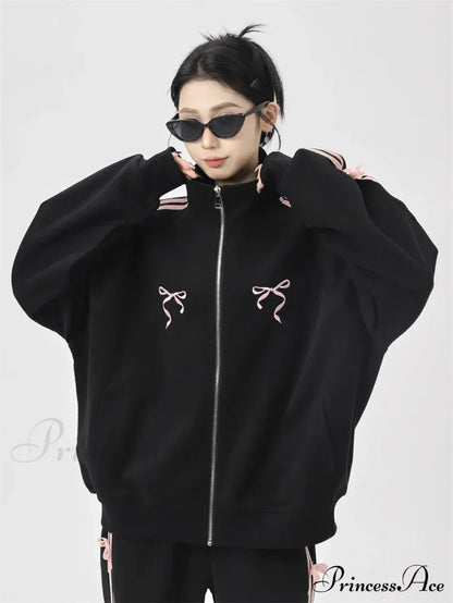 Bow Elegant Tracksuit Set