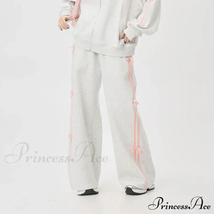 Bow Elegant Tracksuit Set