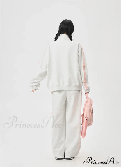 Bow Elegant Tracksuit Set