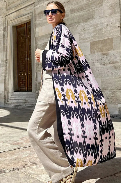 Brigitte One Of A Kind Ikat Maxi Kimono