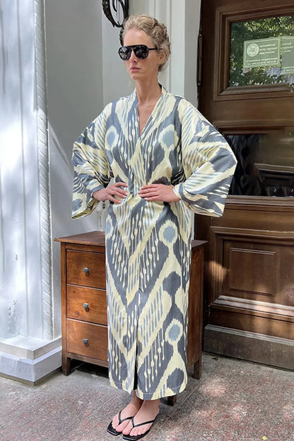 Brigitte One Of A Kind Ikat Maxi Kimono