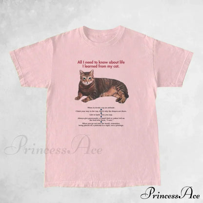 Cat Elegant Quotes GraphicT-Shirt