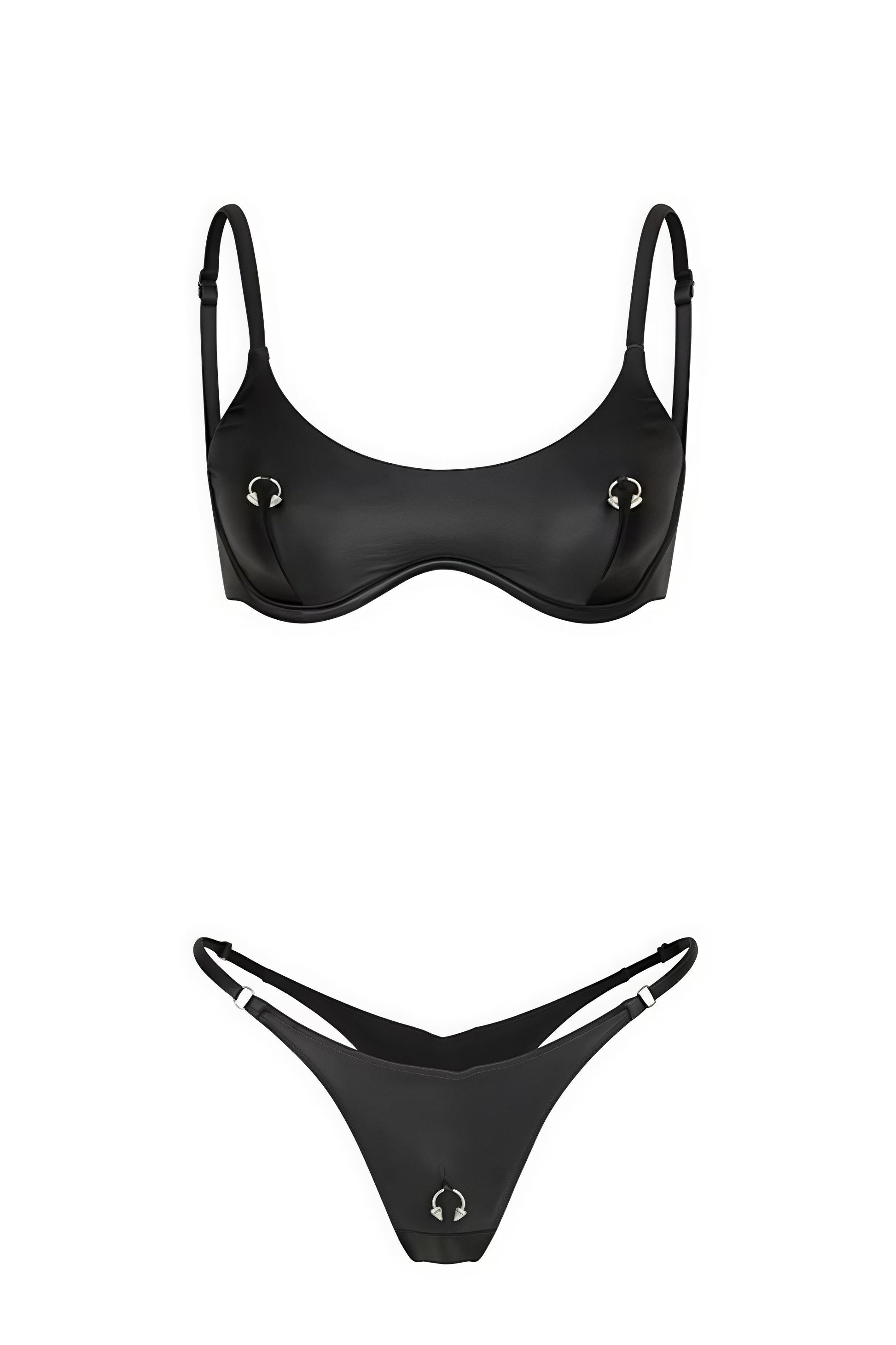Sexy Solid High Waist Push Up Bikini Sets