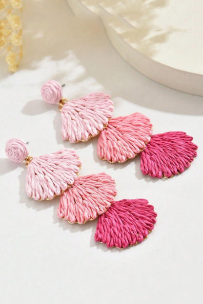 Bohemian Style Woven Seashell Vacation Earrings