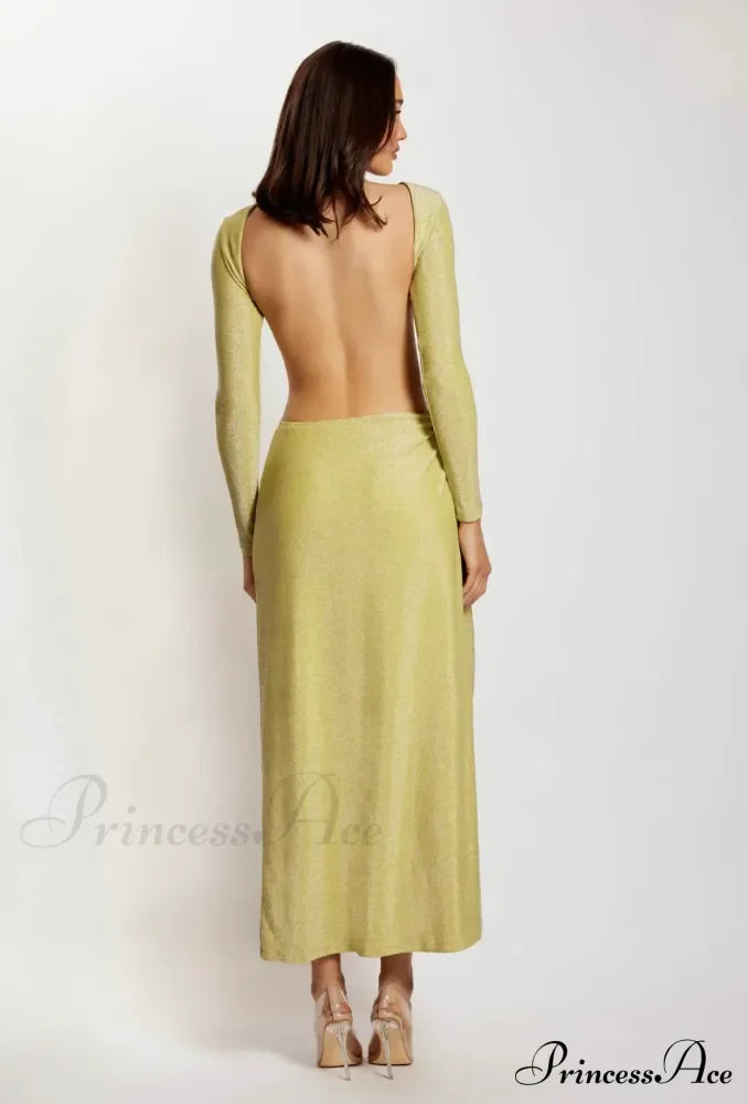 CHRISTINA BACKLESS Stylish MAXI WRAP