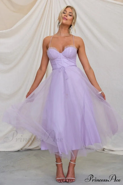Cindy Tulle Stylish Midi Dress