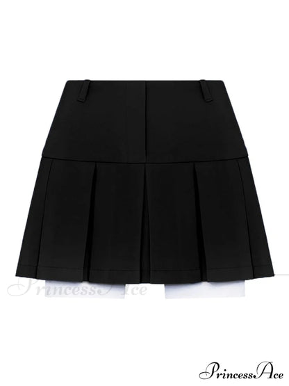 Cropped Blazer And Charming Pleated Mini Skirt Set