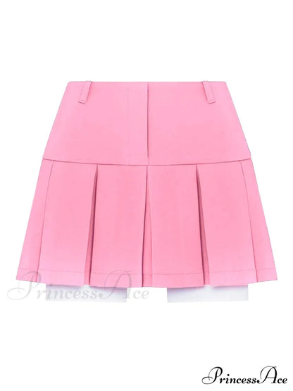 Cropped Blazer And Charming Pleated Mini Skirt Set