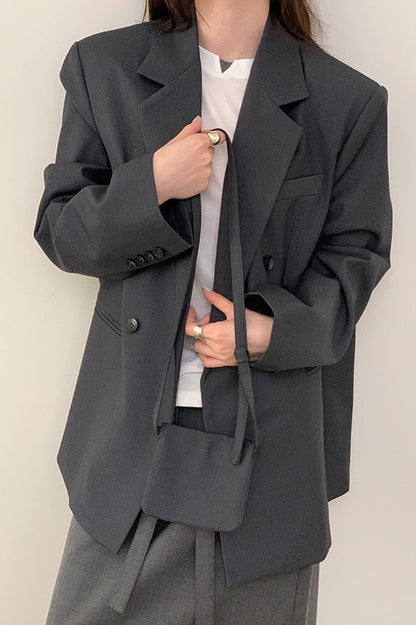 Commuter Style Belted Blazer