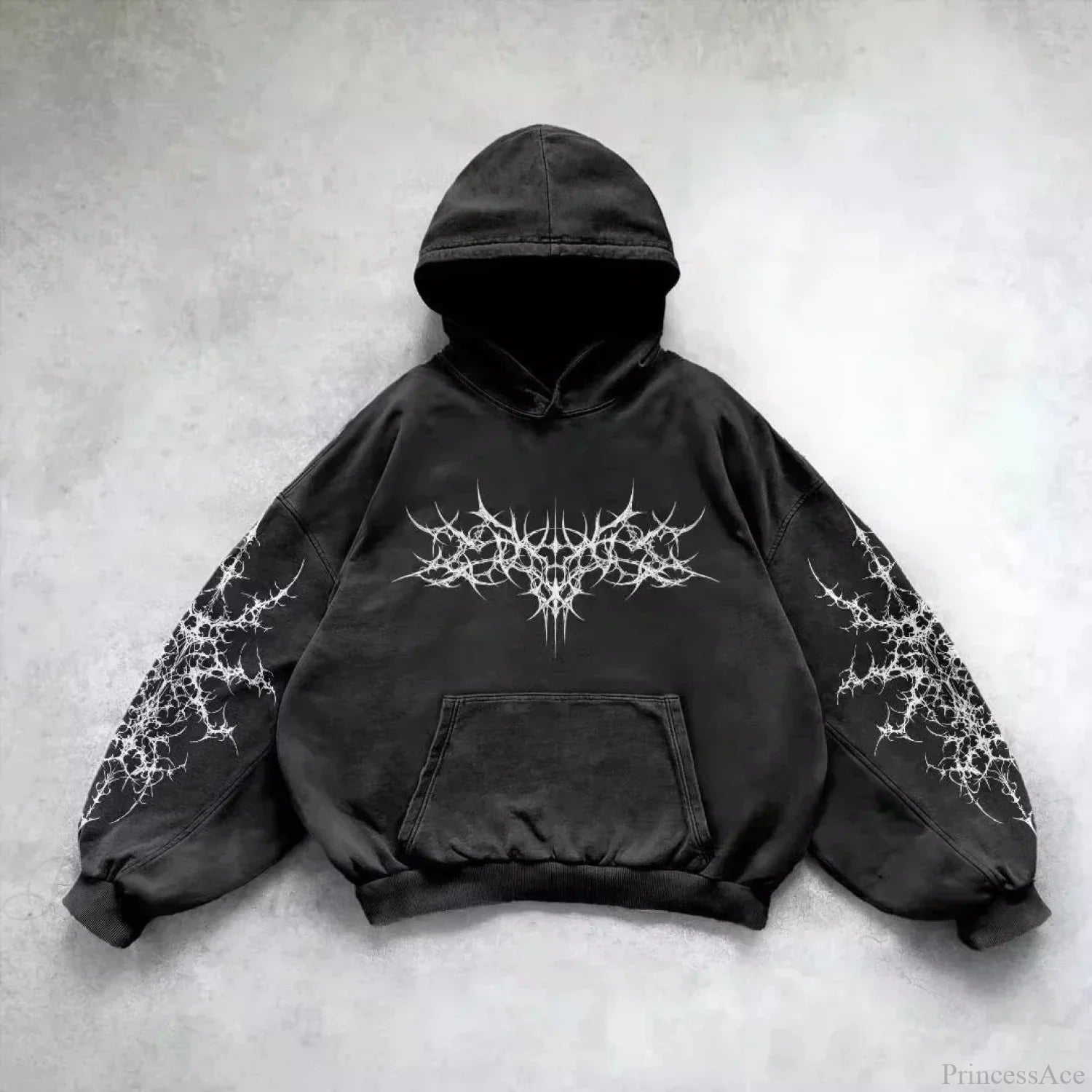 Dark Crimson Oversize Zipper Hoodie