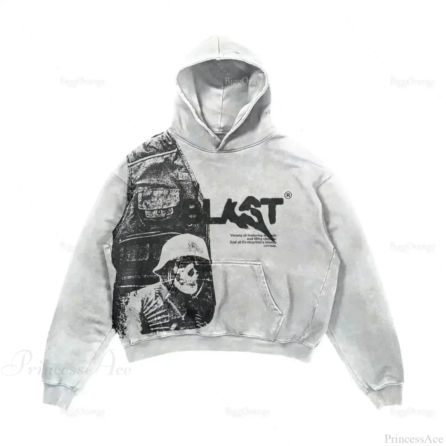 Dark Fashion Design Huge Hoodie