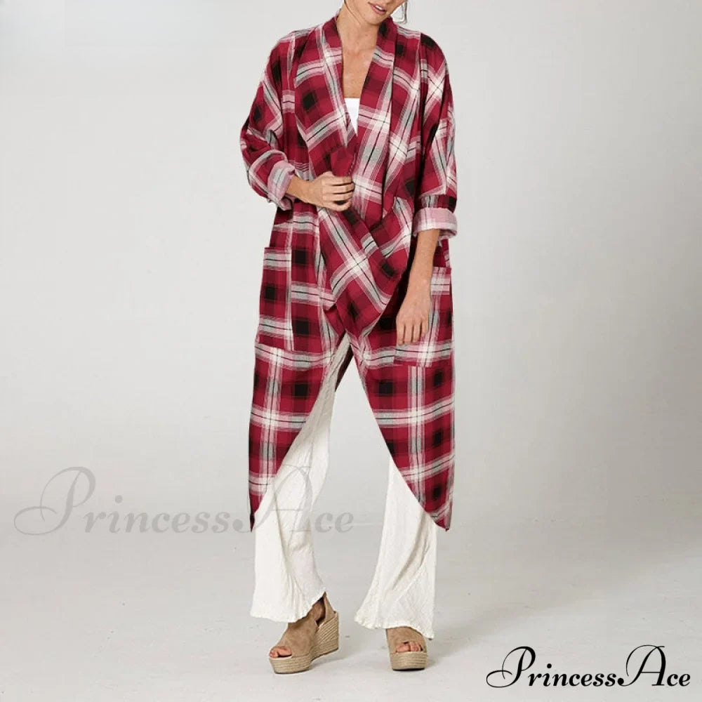 Solid Asymmetrical Cowl Neck Blouse