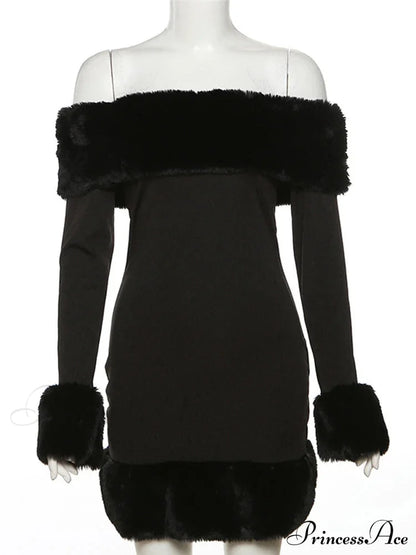 Elegant Fluffy Strapless Mini Party Dress