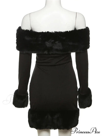 Elegant Fluffy Strapless Mini Party Dress