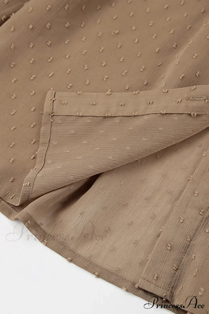 Elegant Neckline Mandarin - Flounce Blouse Solid 3 Color Options