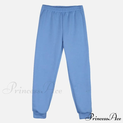 Elegant with Long Sweatshirt Women's Set and Hoodie Lace-Up Warm Pant Solid Detail