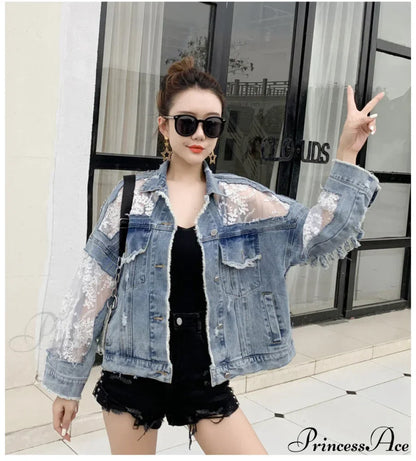 Embroidery Patchwork Stylish Denim Jacket