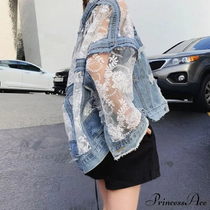 Embroidery Patchwork Stylish Denim Jacket