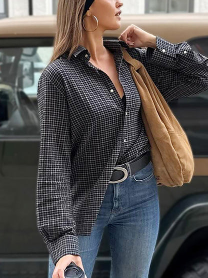Classic Checked Slim Fit Long Sleeves