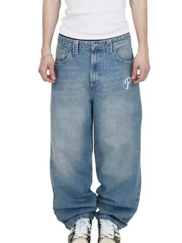 Trendy Fashion Simple Straight Style Boyfriend Jeans