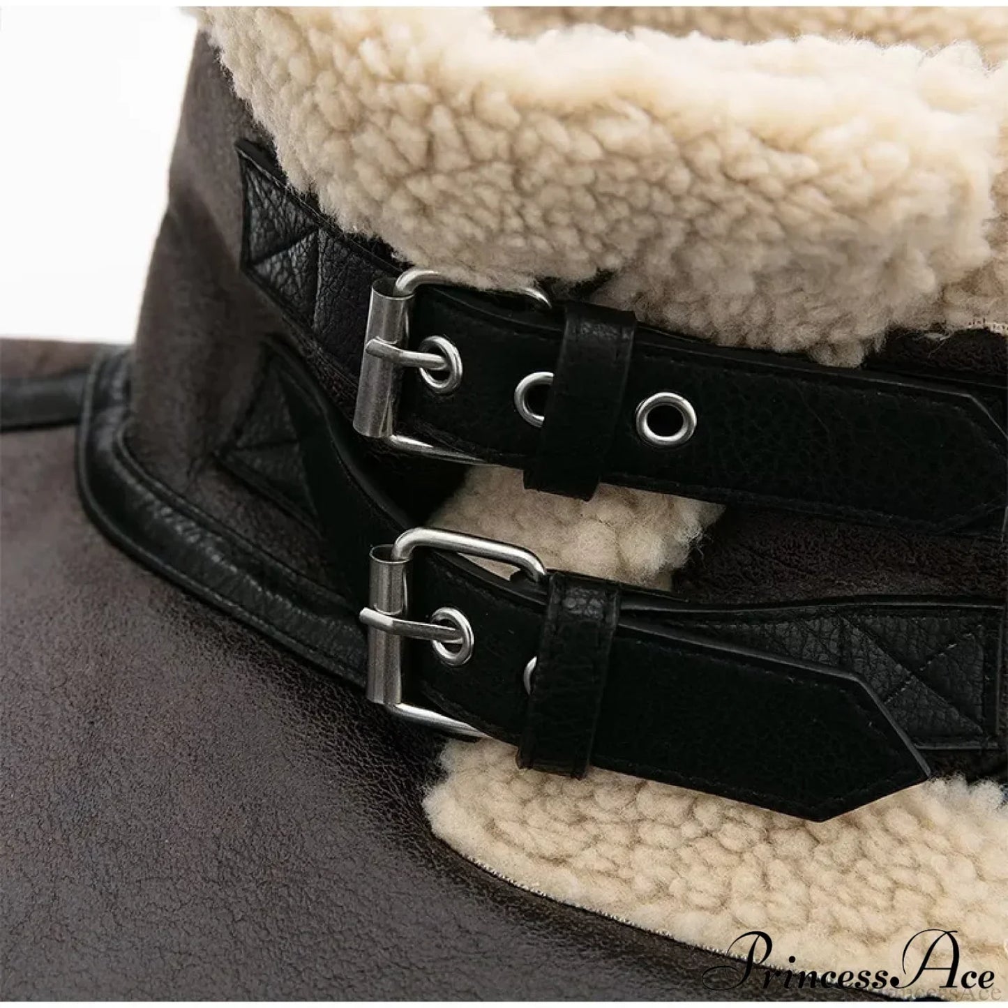 Faux Fur Stylish Double-sided Zipper Jacket
