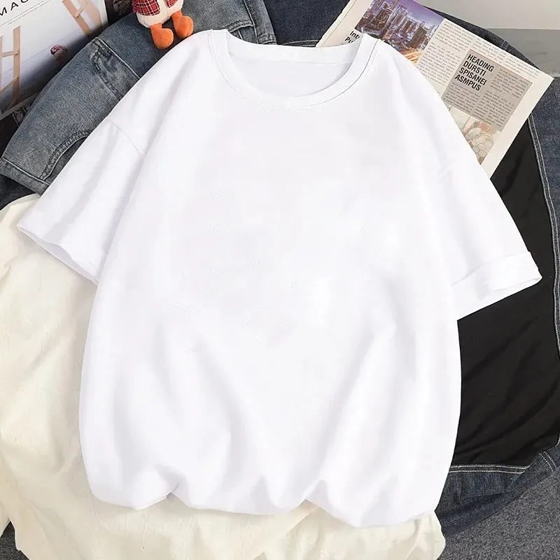 Japanese Cat Juice Box Print Short Sleeve T-shirt
