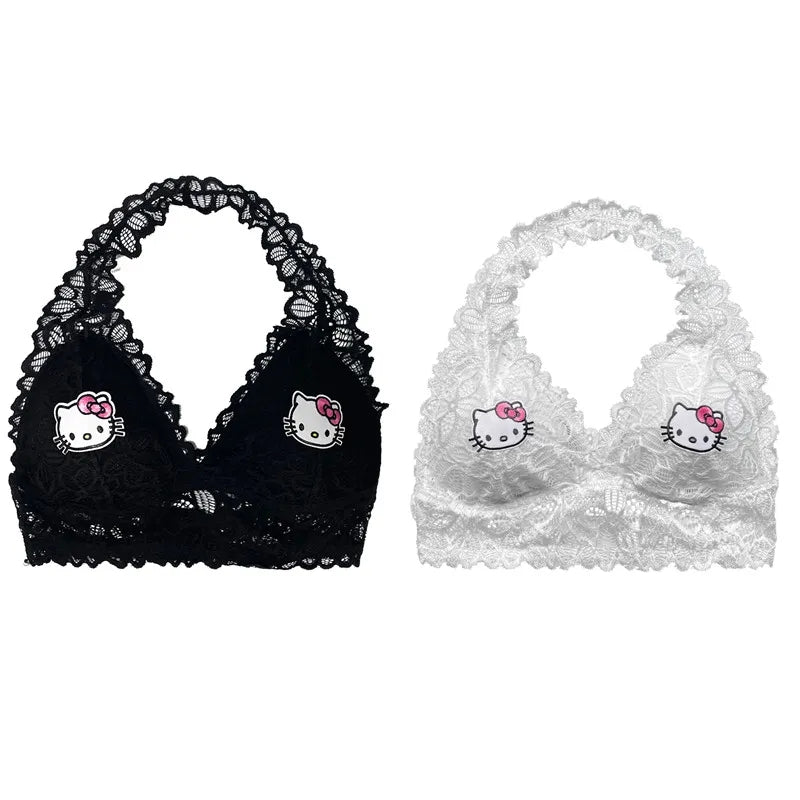 Lace Up Kitty Cat Halter Top