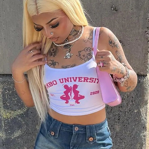 Letter Print Tank Top
