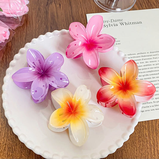 Frangipani Flower Claw Clip
