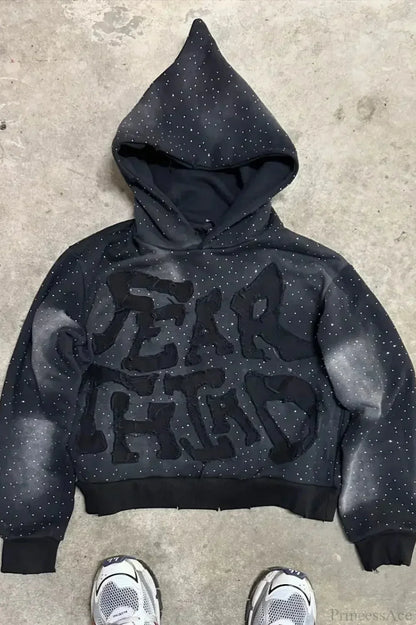 Flash Diamond Oversized Hoodie