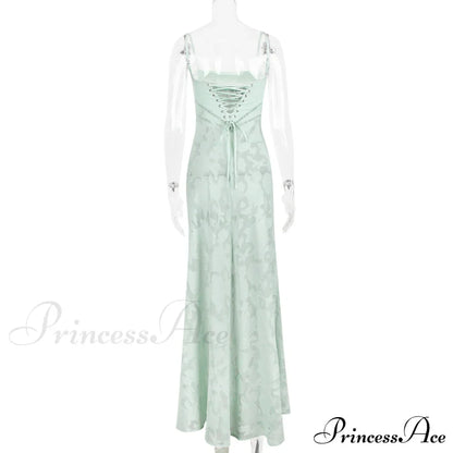 Floral Print Stylish Sheer Maxi Dress