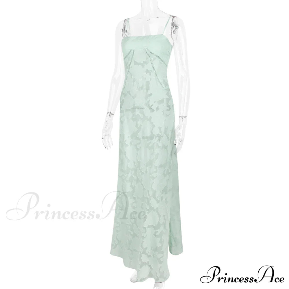 Floral Print Stylish Sheer Maxi Dress