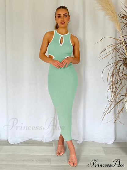 for Gown Figure-hugging Cutouts Midi Women