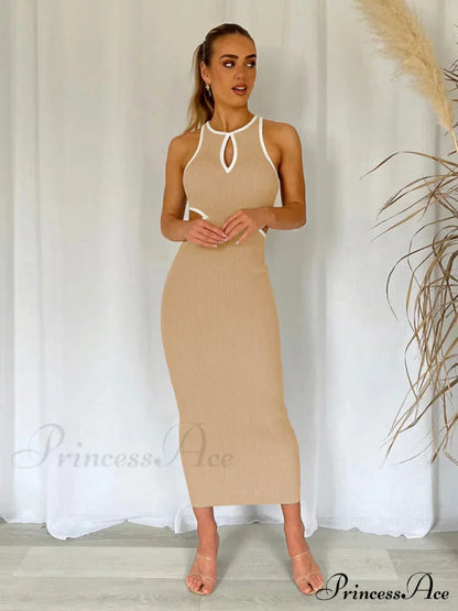 for Gown Figure-hugging Cutouts Midi Women