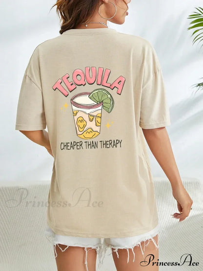 Graphic Tequila Stylish Print T-Shirt