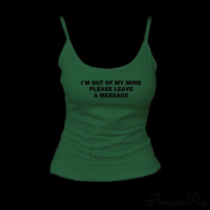 Graphic Text Stylish Cami Top