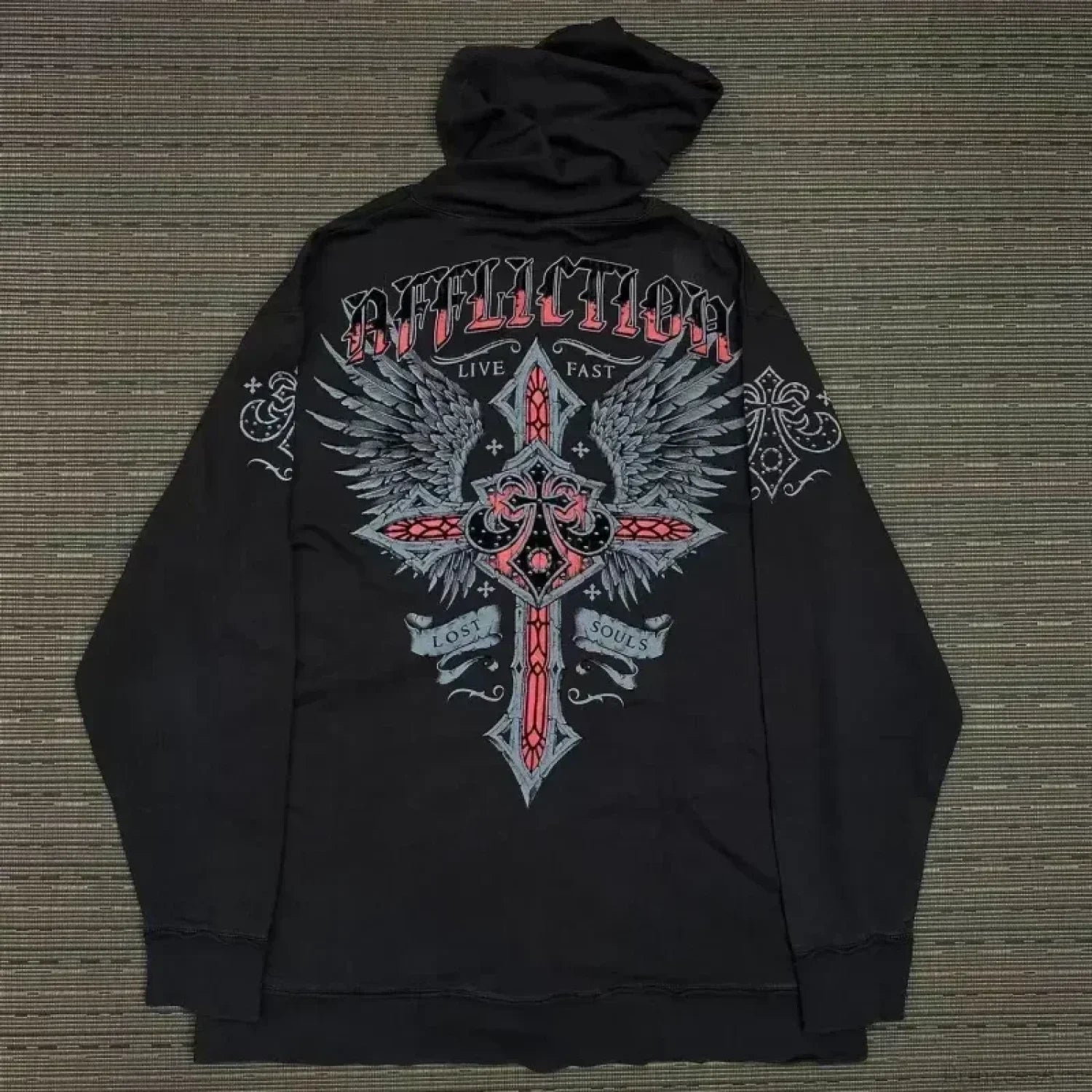 High-Quality Gothic Skull Print Hoodie