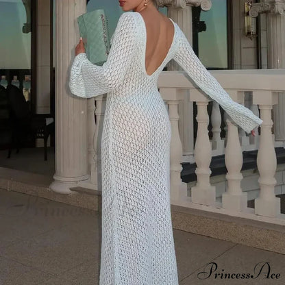 Knit Flare Stylish Long Sleeve Dress