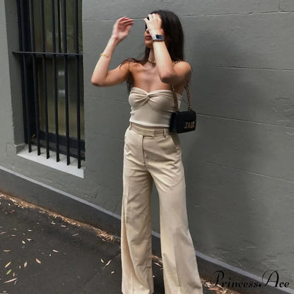Knit Twisted Stylish Tube Top