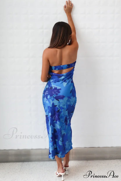 Kyra Satin Stylish Midi Dress