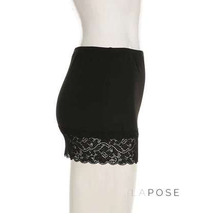 Adalae Bodycon Lace Mini Skirt