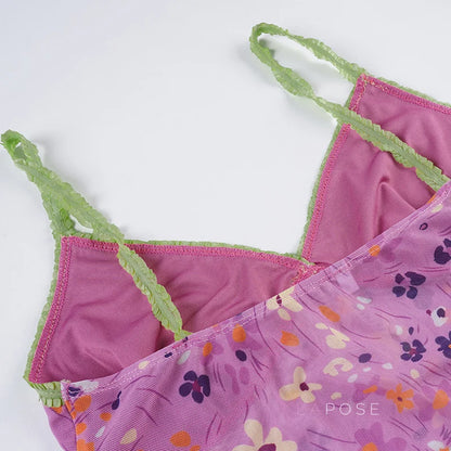Akshara Floral Mesh Camisole